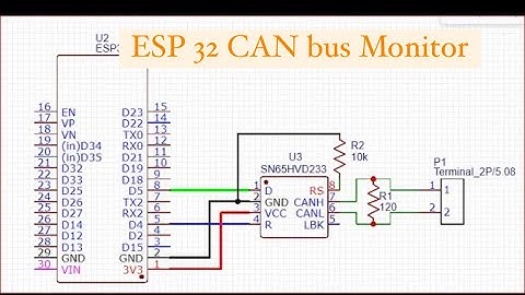 ESP32 CAN Monitor Сборка (простейший монитор шины CAN на ESP32)