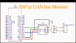 ESP32 CAN Monitor Сборка (простейший монитор шины CAN на ESP32)