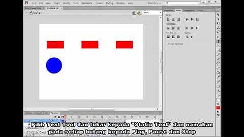 TUTORIAL ADOBE FLASH HOW TO DO PLAY PAUSE STOP VIDEO