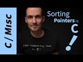 Sorting in C: Why the double pointers when sorting pointers? (qsort)