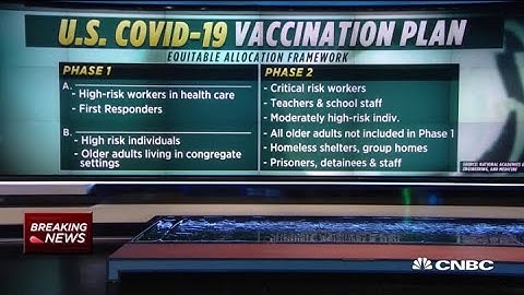 Frontline health care workers to get coronavirus vaccine first