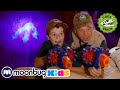 Baby Raptor Dinosaur in the House - T-Rex Kids Show | MOONBUG Kids Superheroes