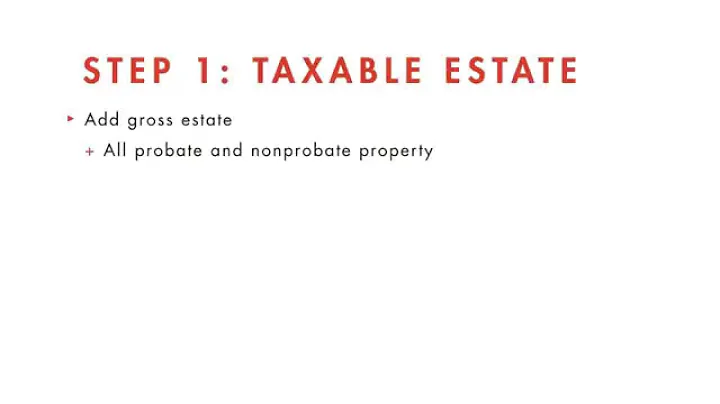 Wills, Trusts, and Estates Law tutorial: Estate Taxation | quimbee.com