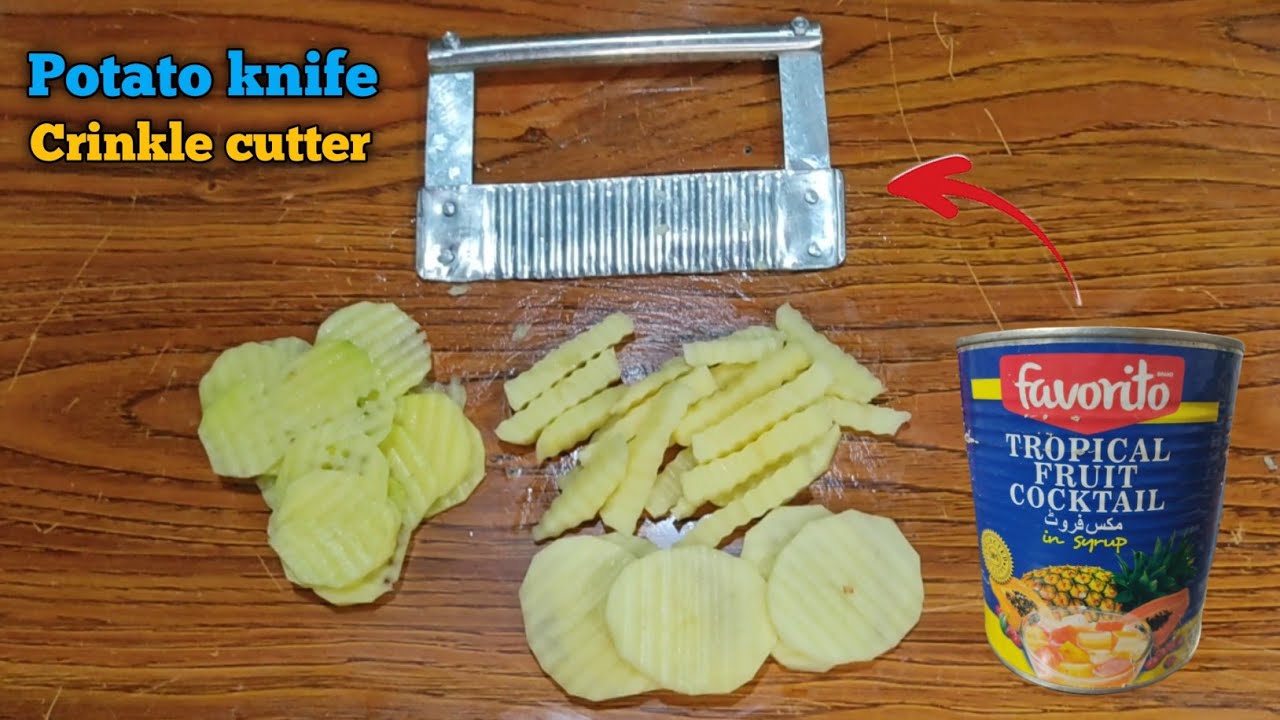 How To Make Potato Crinkle French fries Cutter, Crinkle cutter for Waffle  fries