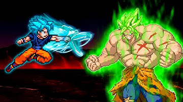 Goku Perfect SSB V2 OP (New) VS Broly DBS V2 OP in Jump Force Mugen