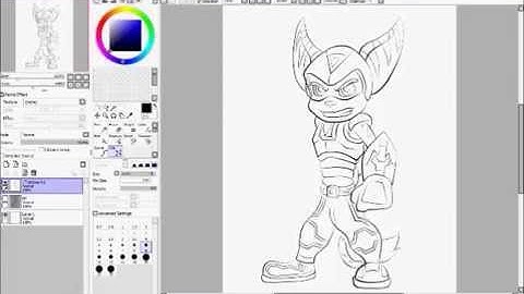 Paint Tool SAI Tutorial: Part 1 The Line Work