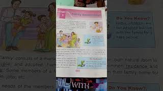 Class 4 DAV public school SST chapter 1 part 1 family relationship