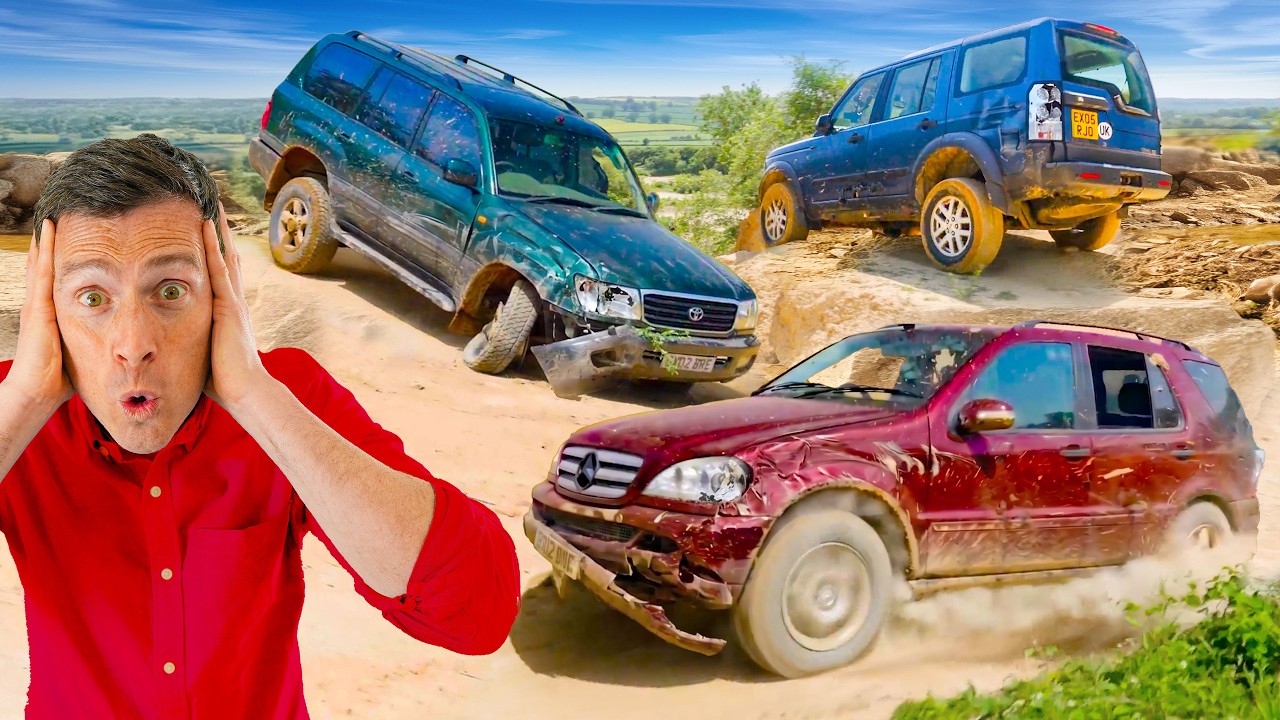 Who’s the TOUGHEST 4x4 EVER! Toyota v Land Rover v Mercedes