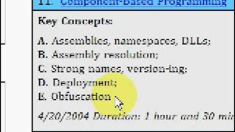 Modern VB 11 - Component Based Programming -