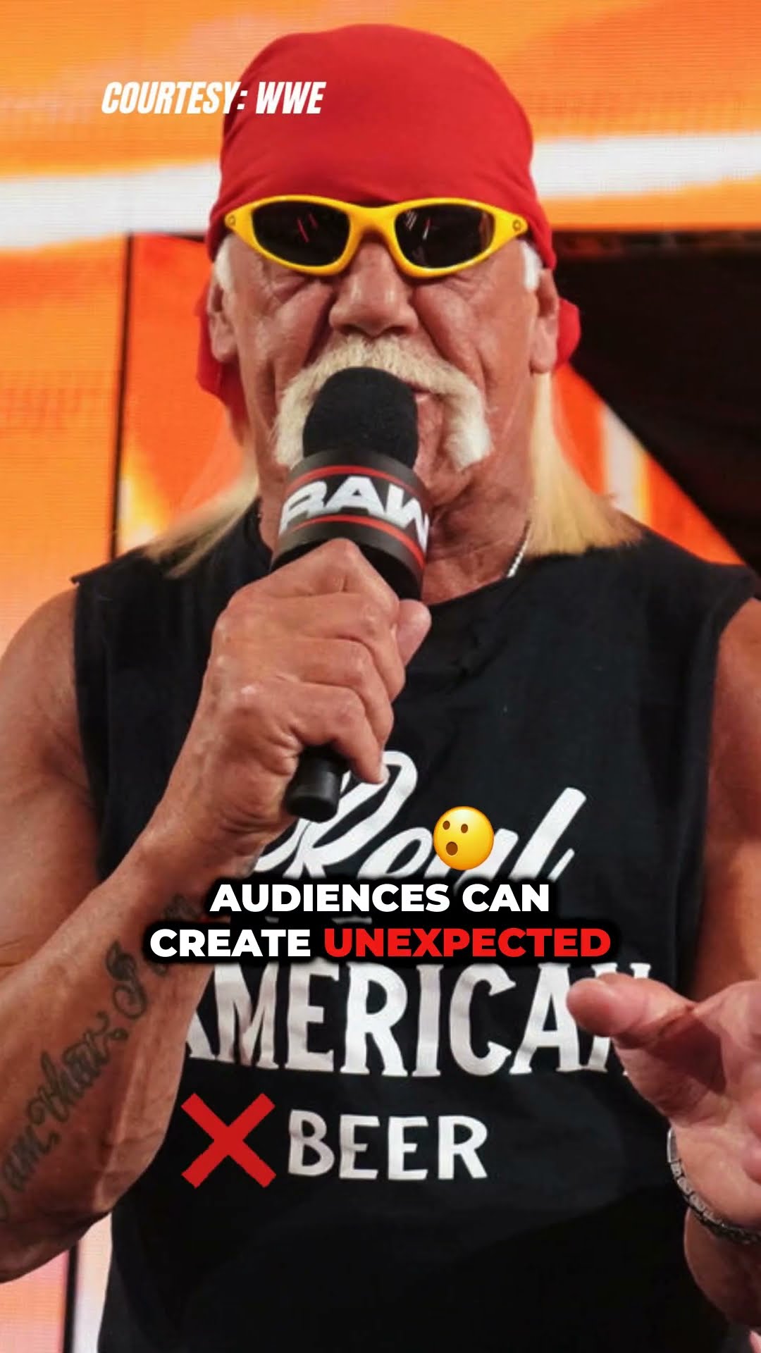 Hulk Hogan booed Fans react unexpectedly! What’s your take #HulkHogan #WWE #FanReactions #shorts