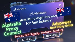 AdsPower Australia Proxy Connect | Best Multi Login Browser | Nodemaven Ip Proxy Setup |