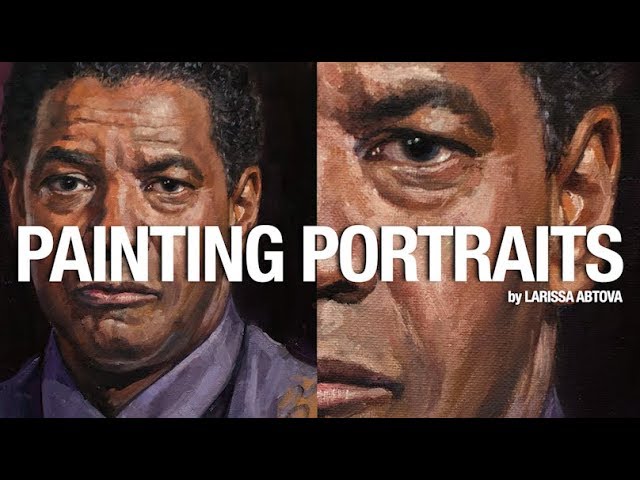 Painting Portraits in Oil - Oilportrait of Denzel Washington