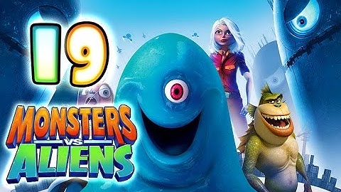 Monsters VS Aliens Walkthrough Part 19 (PS3, X360, Wii, PS2) ~ Ginormica Level 19
