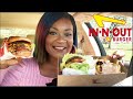 LET'S TALK ABOUT HIS BAD DAY?! ANIMAL STYLE EVERYTHING! IN N OUT MUKBANG!