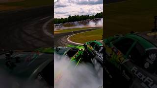 We have Contact!! Hotlanta Formula Drift - Mohan vs Wang crash at horseshoe #drifting #formuladrift