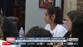 US Senator Cortez Masto discusses climate change impact on minority communities