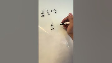 Derivative of 1/x using Power Rule🔋