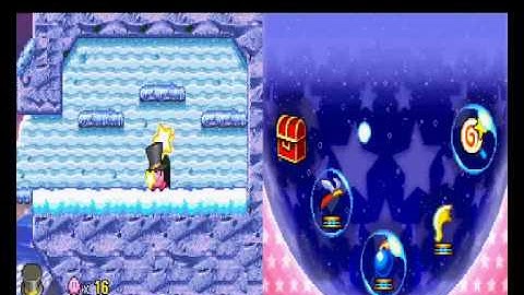 Kirby Squeak Squad For Ds Walkthrough-Level 6-Ice Island.wmv