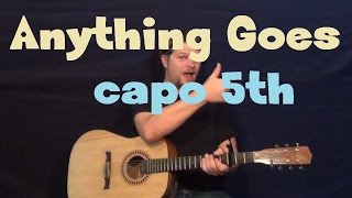 Anything Goes (Florida Georgia Line) Easy Guitar Lesson How to Play Tutorial