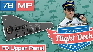 MIP FO's Upper Panel configuration - A Boeing 737-800 Homecockpit #78