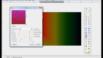 How to use the mosaic tool in gimp