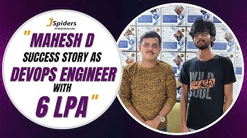 D Mahesh | Placed as DevOps Engineer 💻 | 6 LPA Package | Thanks to JSpiders BTM 🎉