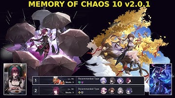 MoC 10 v2.0.1 | E0S1 Kafka & E6S1 Sushang | Honkai: Star Rail version 2.0