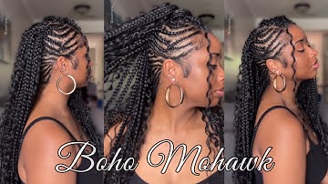 DIY Boho Braided Mohawk Tutorial - Trending Summer 2025 Protective Style