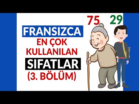 03 - Fransızca En Çok Kullanılan Sıfatlar - Üçüncü Bölüm | Fransızca ve Türkce Alt Yazılı