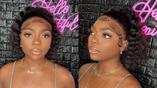 New Invisible Strap 360 Wig install 😍| Styled  as a Crimped Ponytail😍| AfsisterWigs