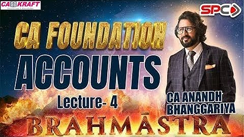 CA FOUNDATION  ACCOUNTS BRAHMASTRA 04 Rectification of Error Lecture 3 BY CA ANAND BHANGGARI