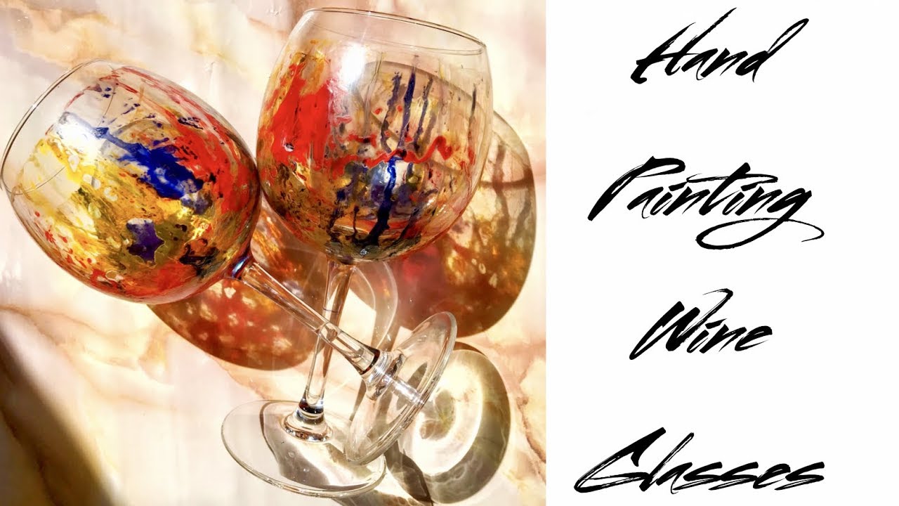 How To Make Beautiful DIY Hand Painted Wine Glasses