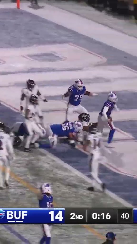 an absolute bulldozer ? #joshallen #buffalo #bills #nfl #nflplayoffs