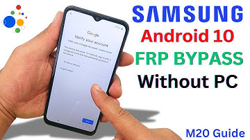 Samsung Galaxy m20 Frp bypass M205f u6 v 10 Google Account Remove No Pc