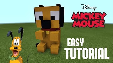 Minecraft Tutorial: How To Make A Pluto Plush Statue (EASY!)