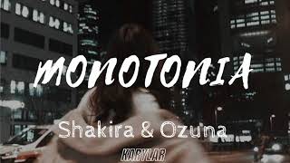 SHAKIRA & OZUNA - MONOTONIA (LETRA)