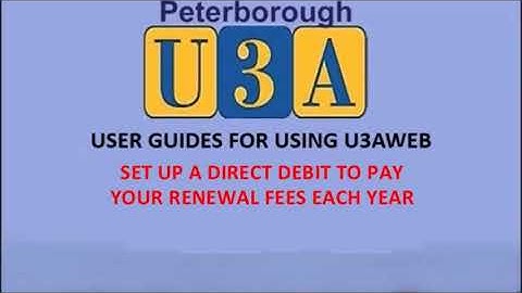 Direct Debit Setup (Members)