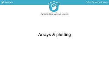 Python Tutorial: Arrays & plotting