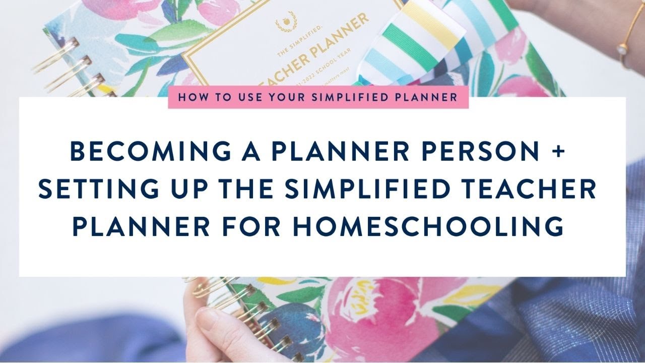 a Planner Person + Setting Up the Simplified Teacher Planner