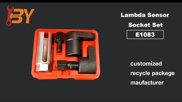 Product presentation: 5Pc Set Oxygen Sensor Socket Wrench E1083.