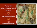 Tutorial  distressed wall effect