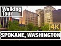 4k city walks spokane washington virtual treadmill walking tour