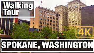 4K City Walks: Spokane, Washington Virtual Treadmill Walking Tour