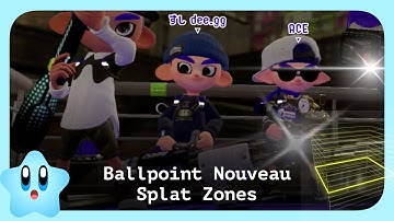 Ballpoint Splatling Nouveau - Dee Raw Gameplay - Splatoon 2 - Splat Zones