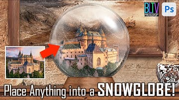 Photoshop: How to Place Anything into a SNOW GLOBE!