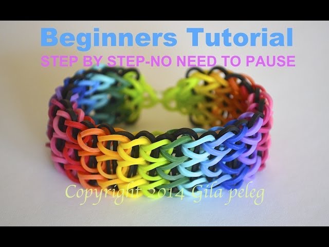 DIY - How to make Rainbow Loom Bracelet with your fingers - EASY TUTORIAL -  Friendship Bracelet 