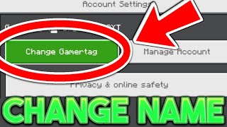 How To Change Gamertag In Minecraft Bedrock! - Android, IOS, Xbox, PS5, Windows 11