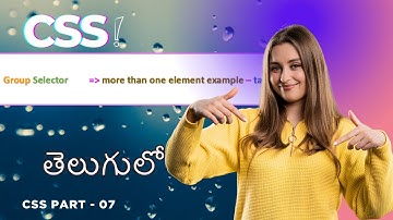 What is Group Selector and Why to use it in CSS in Telugu