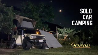 Solo Car Camping - Close to Nature - Suzuki Jimny JB74 - Campfire grill - 030