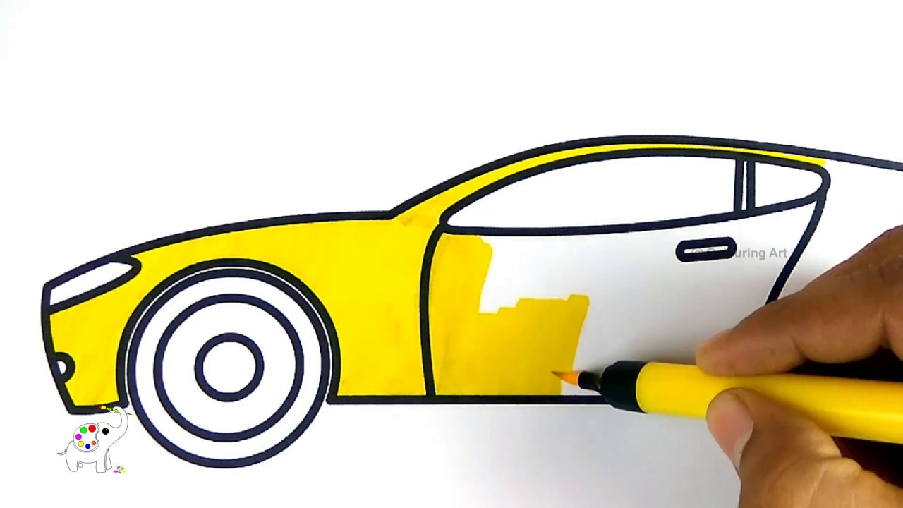 Simple Car coloring page  Free Printable Coloring Pages